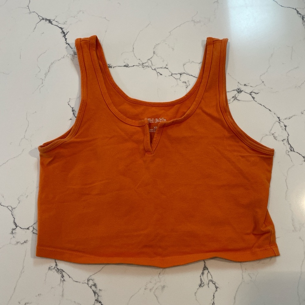 Wild Fable orange cropped tank